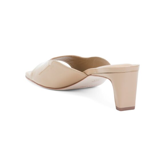 BERNARDO Dune Made In Brazil Patent Leather Cenza Mule Heels - Picture 2 of 2